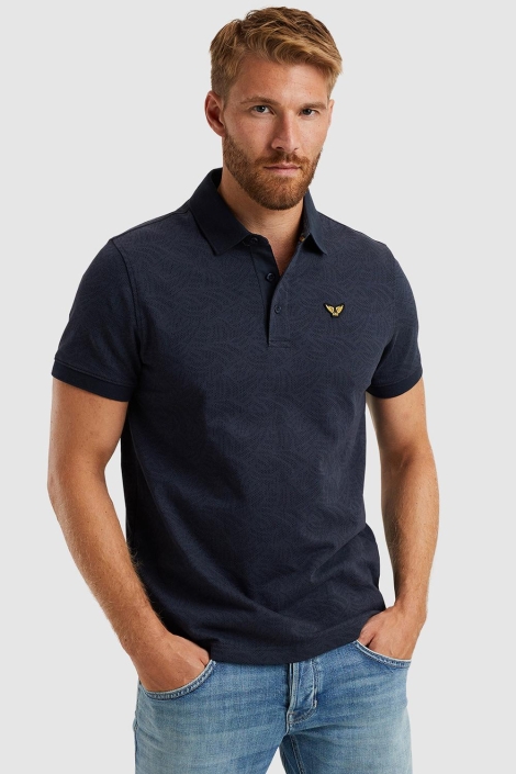 PME legend short sleeve polo jacquard jersey