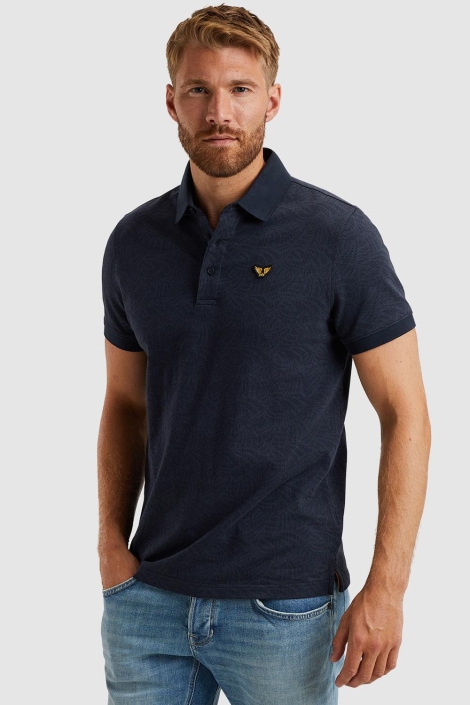 PME legend short sleeve polo jacquard jersey