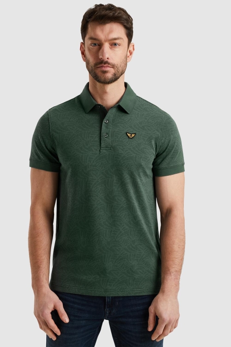 PME legend short sleeve polo jacquard jersey