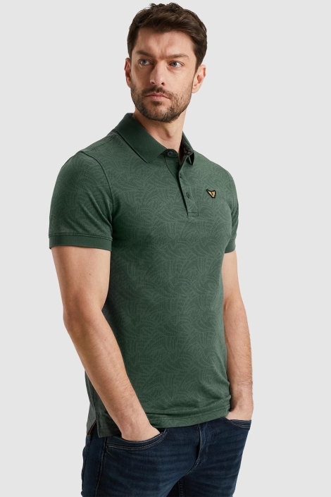 PME legend short sleeve polo jacquard jersey