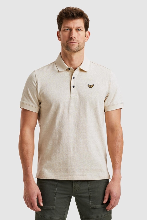 PME legend short sleeve polo jacquard jersey