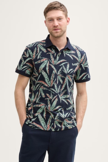 Tom Tailor Polo POLO MET PALMBOOMPRINT 1045706XX10 37152