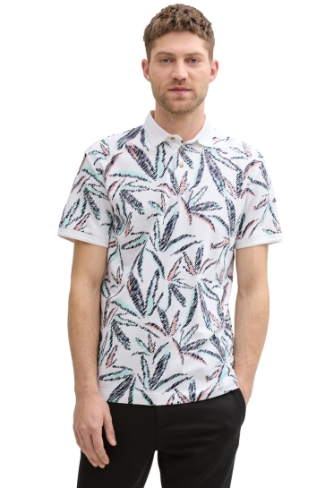 Tom Tailor Polo POLO MET PALMBOOMPRINT 1045706XX10 37153