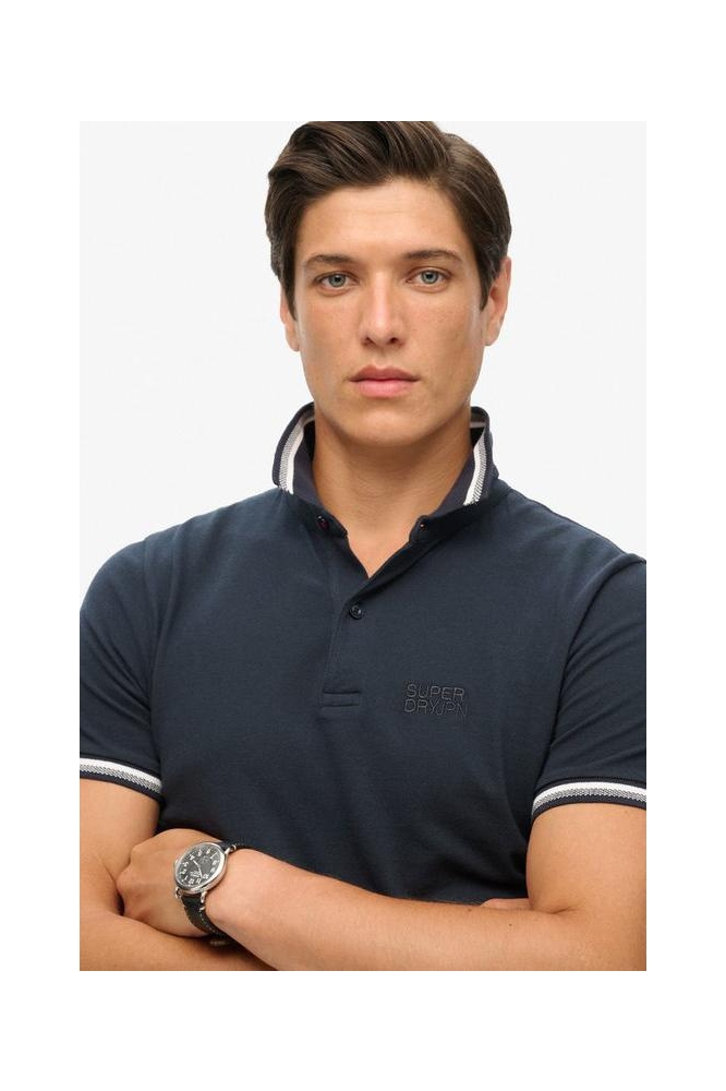 SPORTSWEAR RELAXED TIPPED POLO M1110387A Eclipse Navy