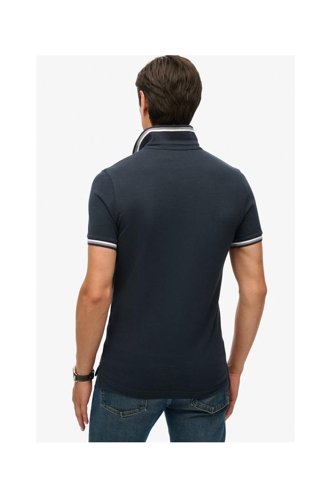 SPORTSWEAR RELAXED TIPPED POLO M1110387A Eclipse Navy