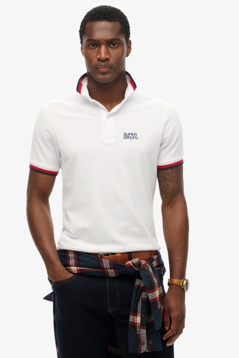 Superdry sportswear relaxed tipped polo