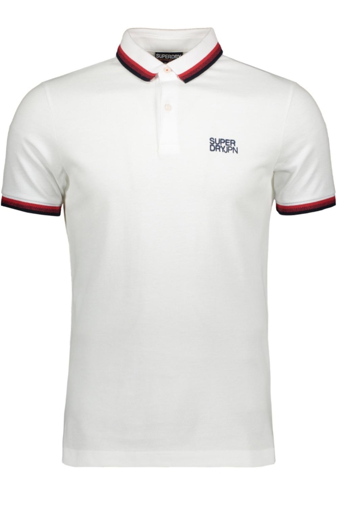 SPORTSWEAR RELAXED TIPPED POLO M1110387A BRILLIANT WHITE