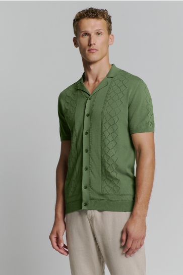 NO-EXCESS Polo POLO MET KORTE MOUWEN 27210349 050 GREEN