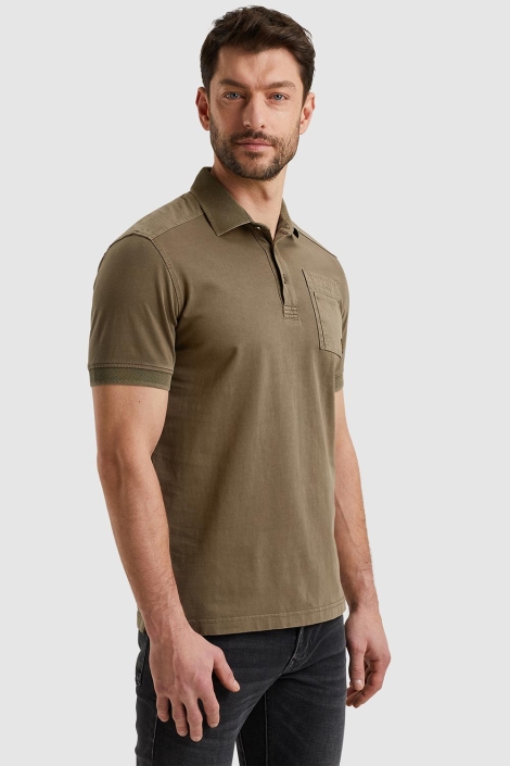 PME legend short sleeve polo cargo garment dy