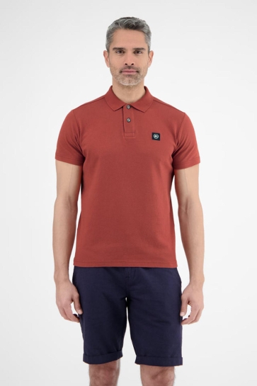 Lerros Polo POLOSHIRT IN ZACHTE WAFELPIQUE KWALITEIT 2543204 331 Earth red