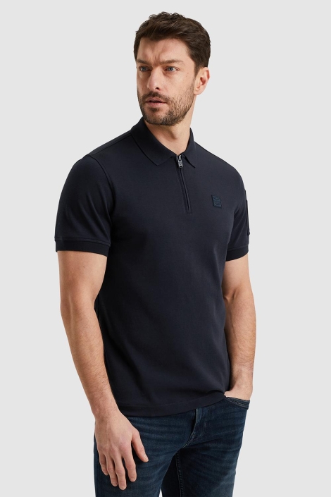 PME legend short sleeve polo interlock melang