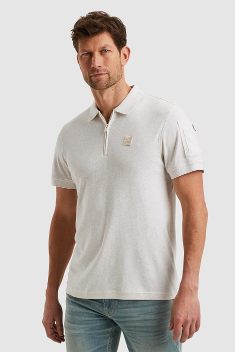 PME legend short sleeve polo interlock melang