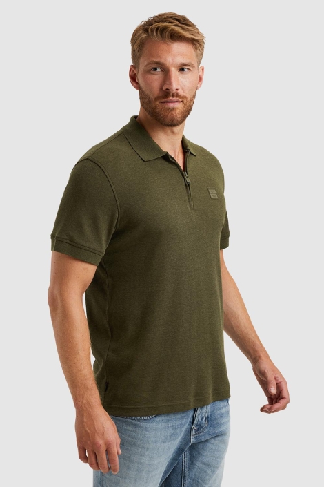 PME legend short sleeve polo interlock melang