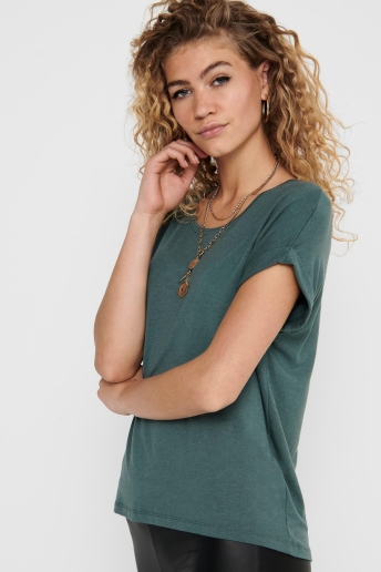 Only T-shirt ONLMOSTER S/S O-NECK TOP NOOS JRS 15106662 Balsam Green