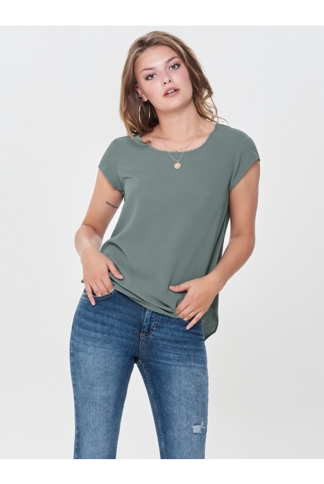 onlvic s/s noos t-shirt only solid top green wvn 15142784 balsam