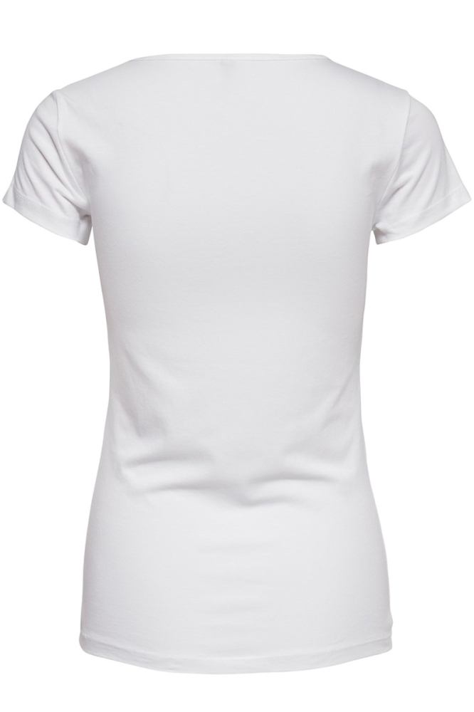 jr white only love 15205059 s/s o-neck t-shirt noos top onllive