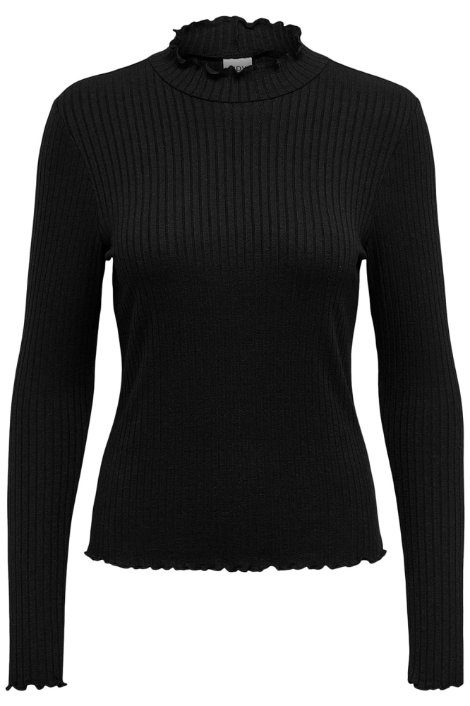 JDYFRANSISKA L/S RIB TOP JRS NOOS 15228065 Black