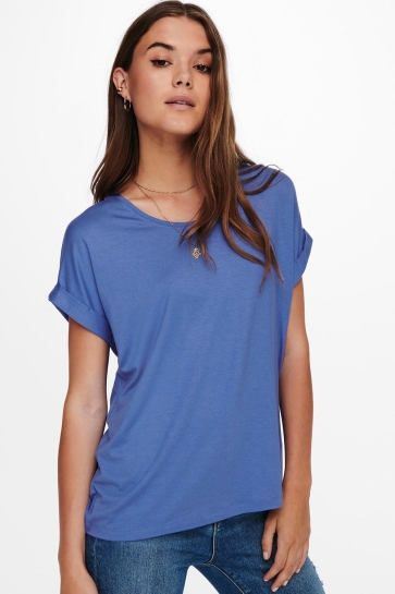 Only T-shirt ONLMOSTER S/S O-NECK TOP NOOS JRS 15106662 BLUE YONDER