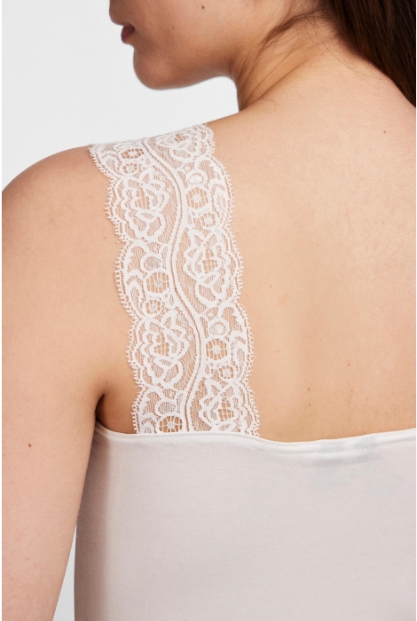 pcbarbera lace top noos 17106017 pieces top bright white