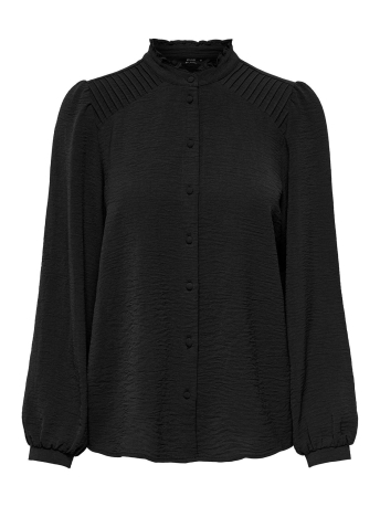 Only Blouse ONLMETTE LS PLEAT SHIRT WVN 15288514 Black