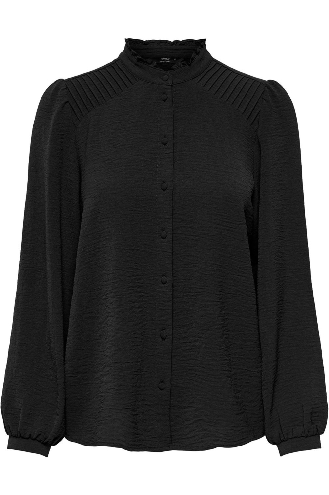 ONLMETTE LS PLEAT SHIRT WVN 15288514 Black