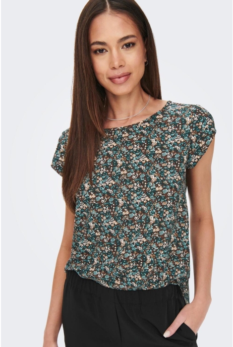 noos balsam s/s aop only top green/fall ditsy onlvic 15161116 t-shirt ptm