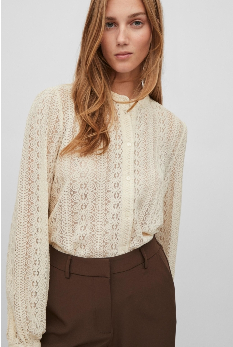 Vila vichikka lace l/s shirt- noos