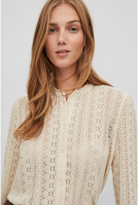 Vila vichikka lace l/s shirt- noos