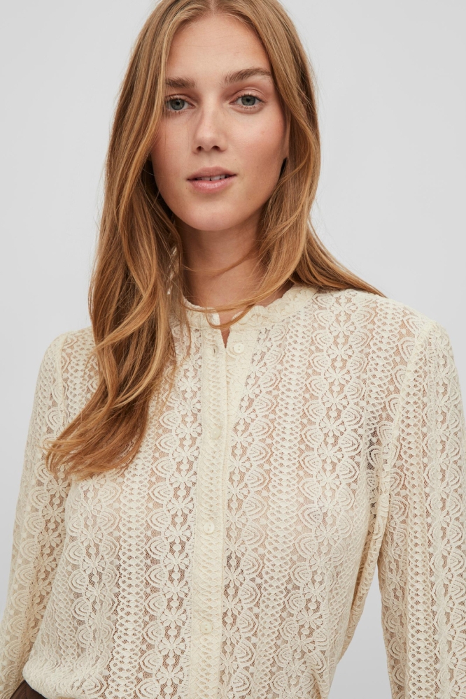 VICHIKKA LACE L/S SHIRT- NOOS 14082977 Birch