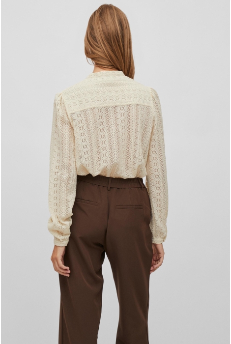 Vila vichikka lace l/s shirt- noos