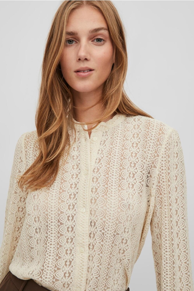 VICHIKKA LACE L/S SHIRT- NOOS 14082977 Birch