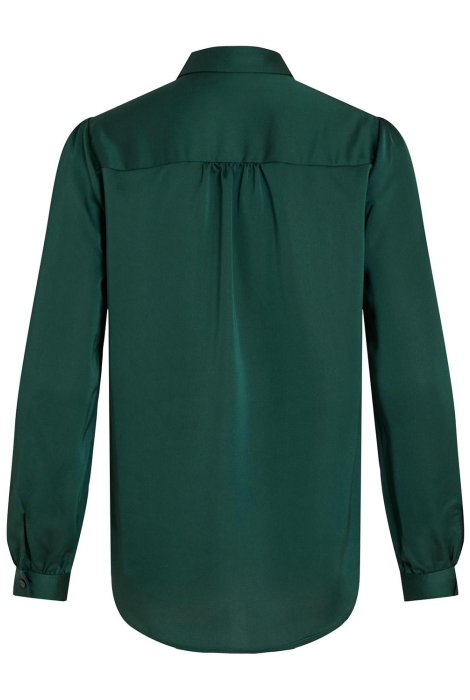 Vila viellette satin l/s shirt - noos