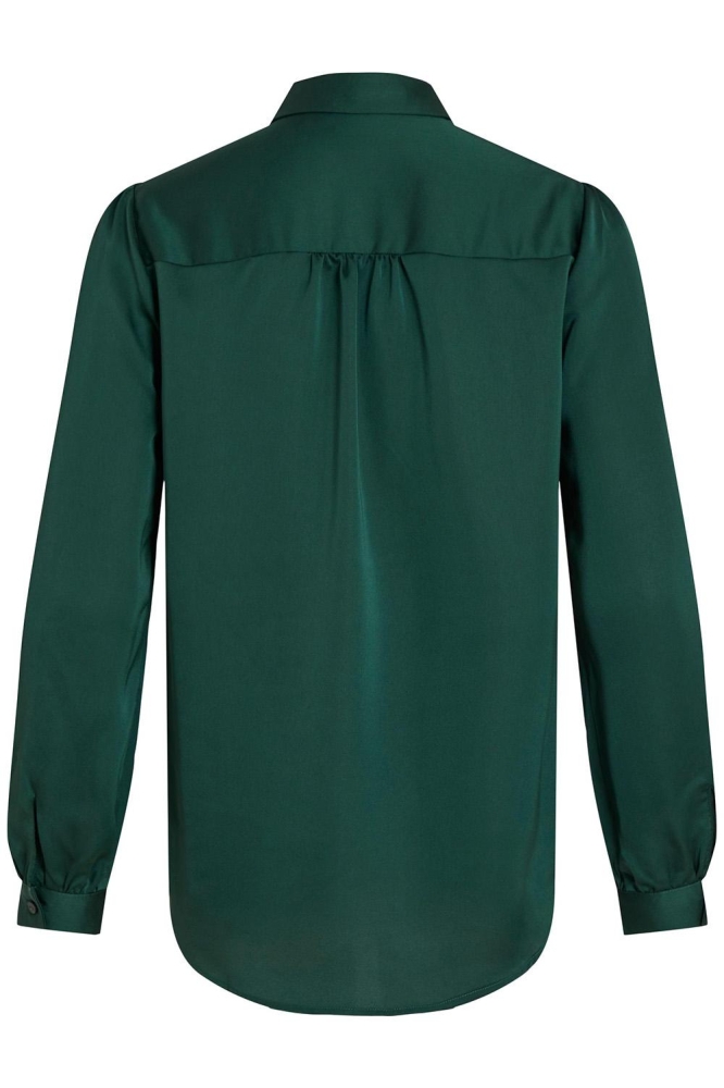 VIELLETTE SATIN L/S SHIRT - NOOS 14063320 PONDEROSA PINE