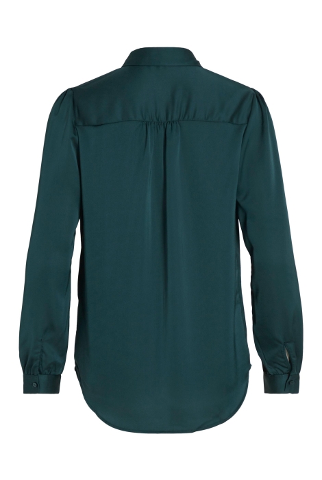 Vila viellette satin l/s shirt - noos