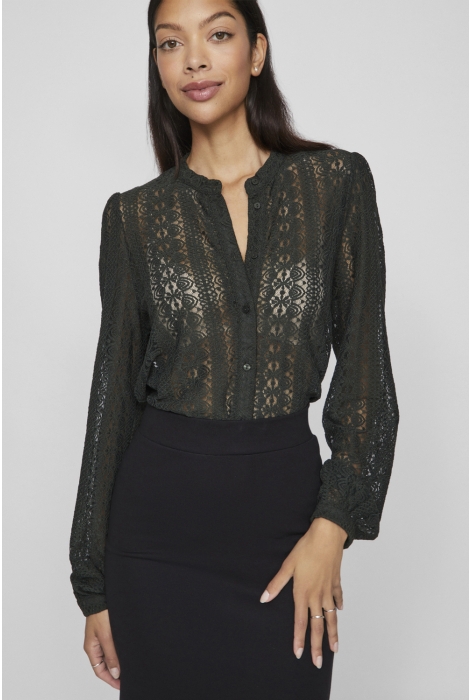 Vila vichikka lace l/s shirt- noos