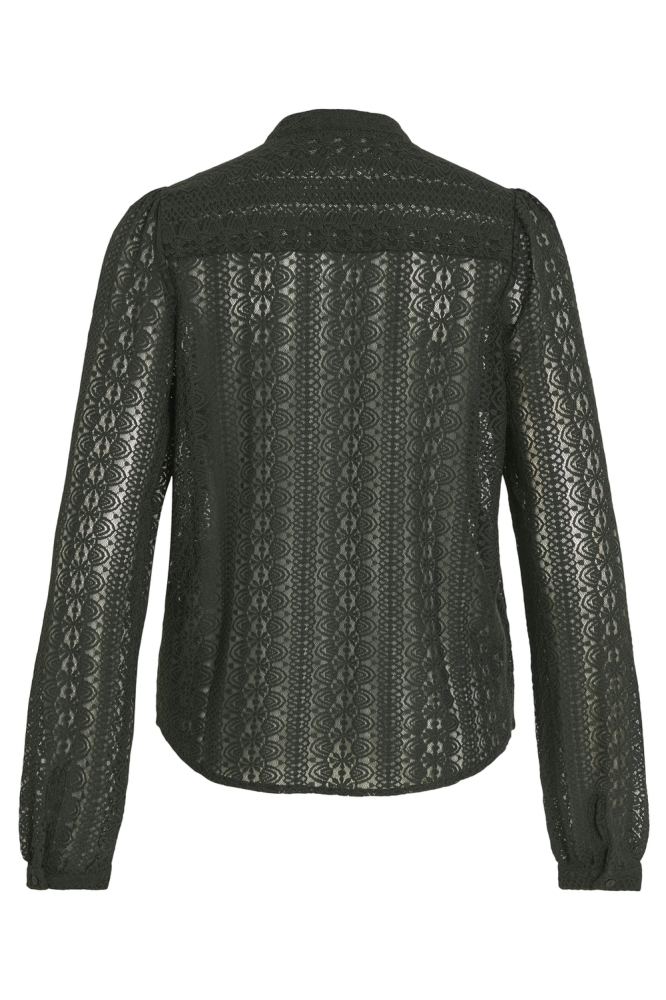 VICHIKKA LACE L/S SHIRT- NOOS 14082977 SCARAB