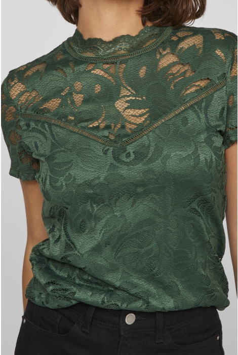 Vila vistasia lace s/s top - noos