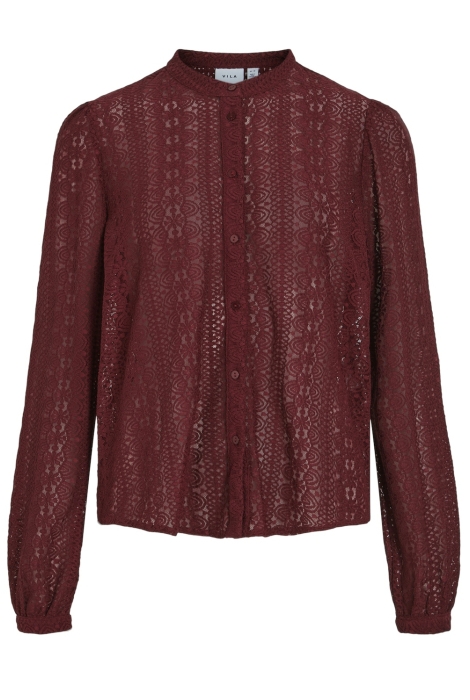 Vila vichikka lace l/s shirt- noos