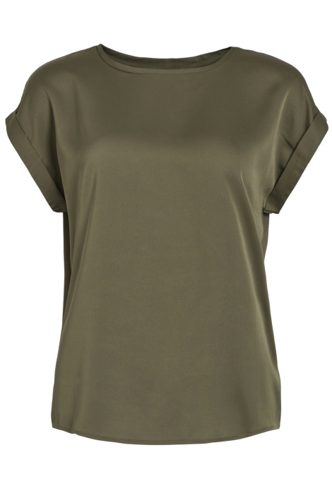 Vila viellette s/s satin top - noos