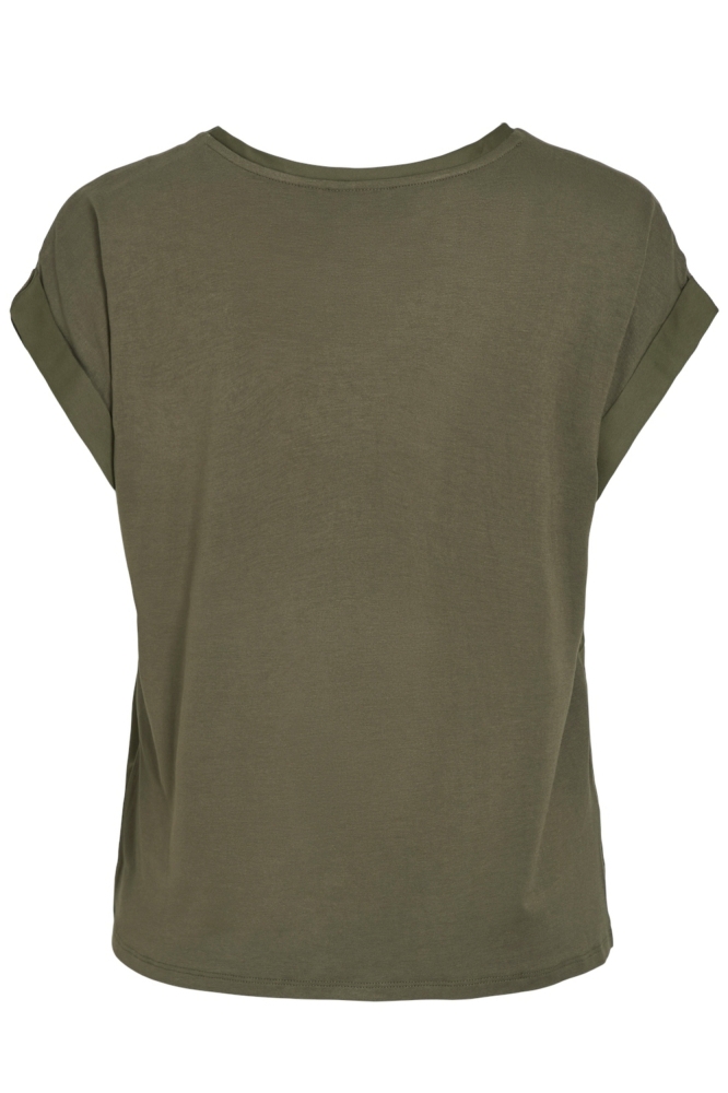 VIELLETTE S/S SATIN TOP - NOOS 14059563 DUSTY OLIVE