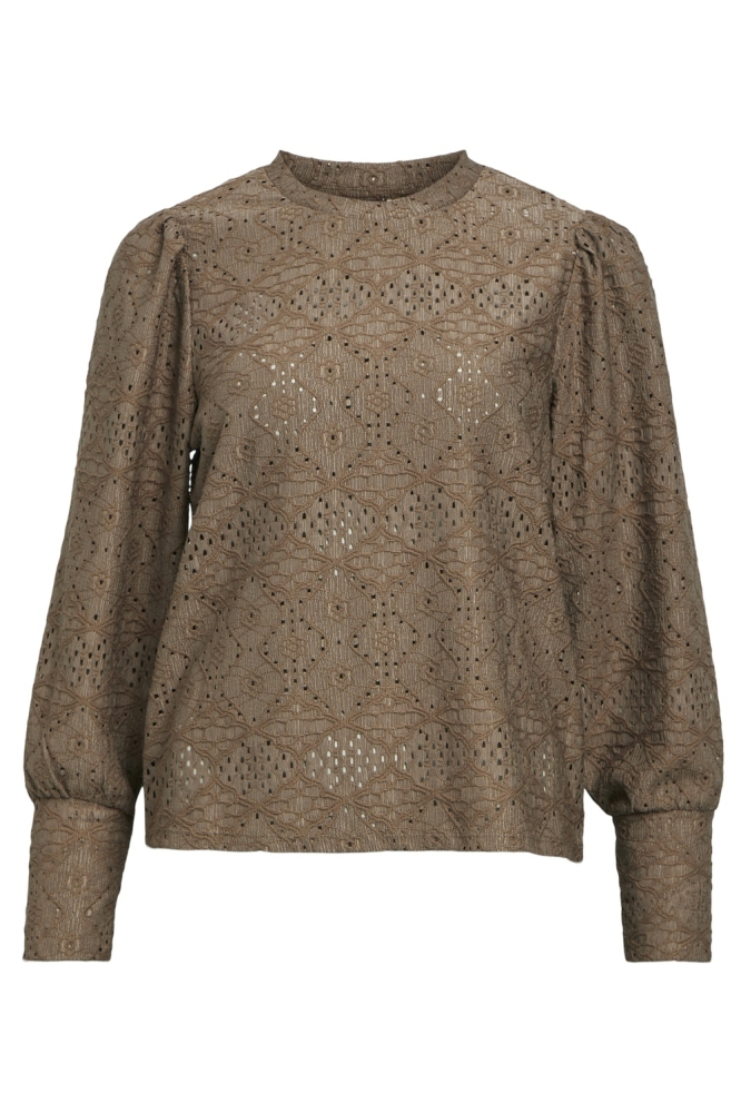 OBJFEODORA L/S TOP NOOS 23041023 Morel