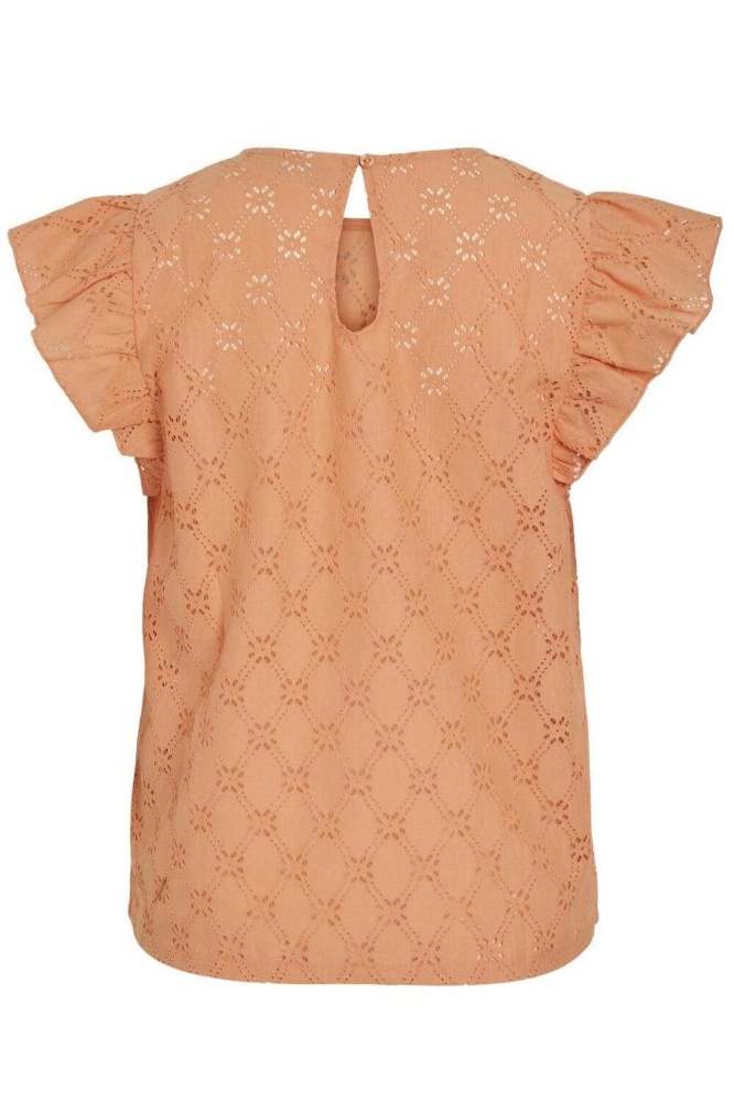 VISUMIA O-NECK S/S TOP/R 14097198 SHELL CORAL