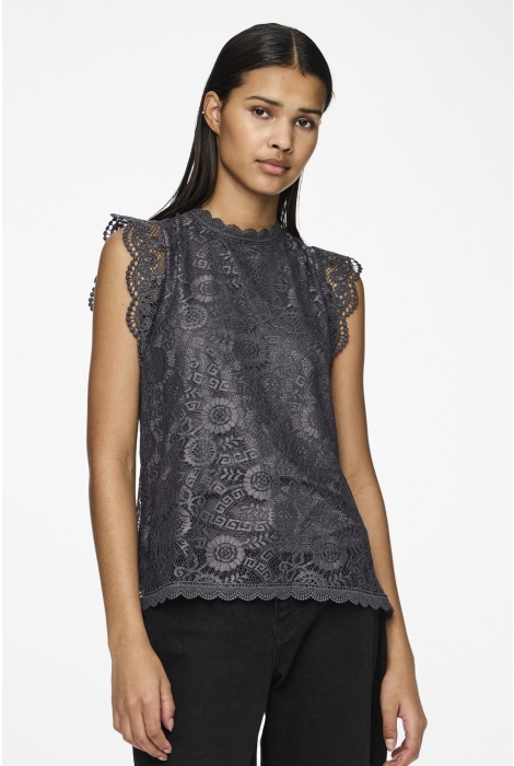 Pieces pcolline sl lace top noos