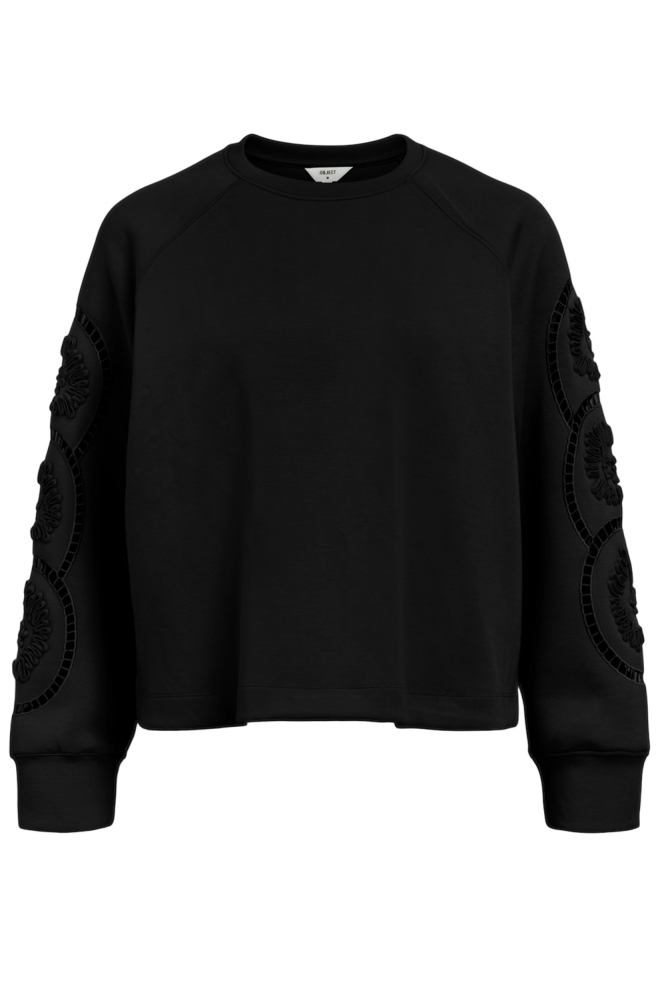 OBJDORINA LO L/S SWEAT TOP 134 23045024 BLACK