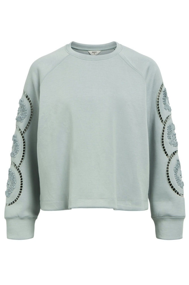 OBJDORINA LO L/S SWEAT TOP 134 23045024 SLATE