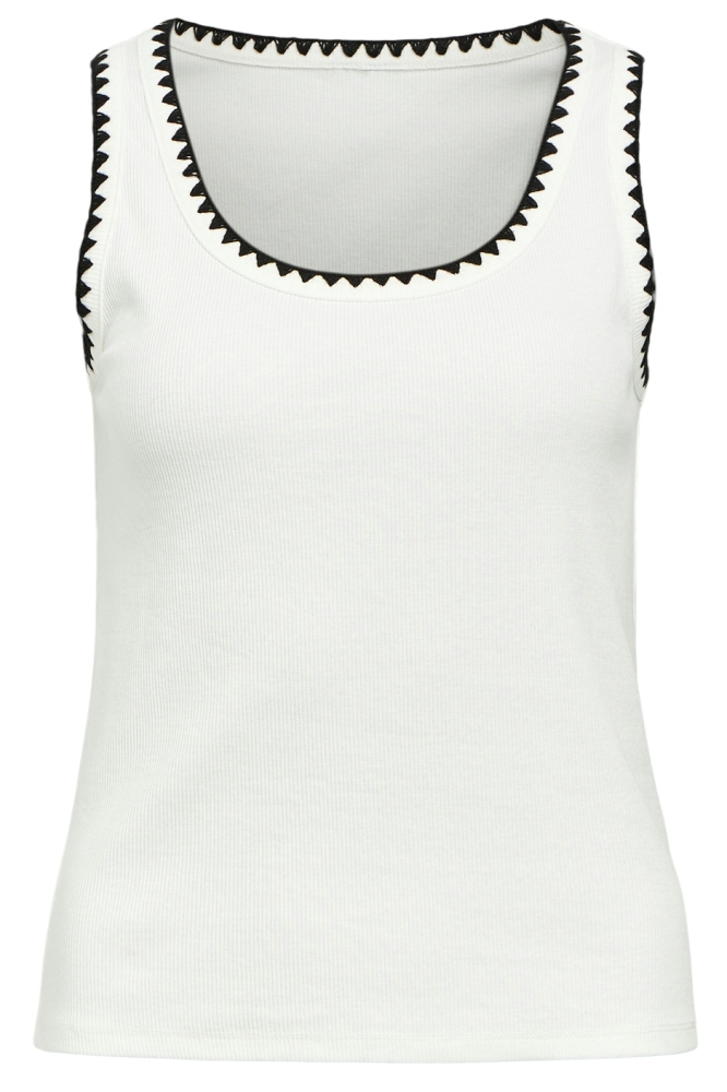 OBJKATIE SL RE TOP E DIV 23046201 White/Black stit