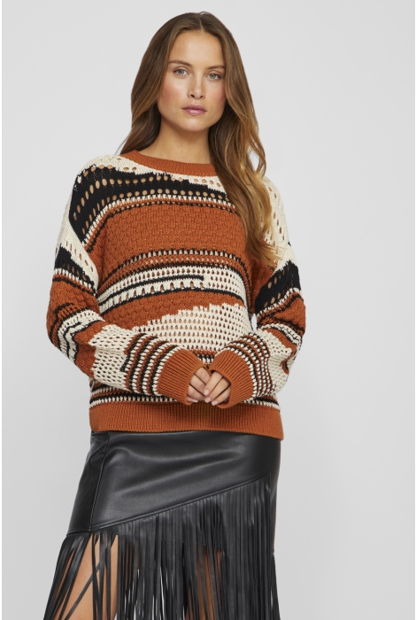 Vila vifilina l/s o-neck knit top