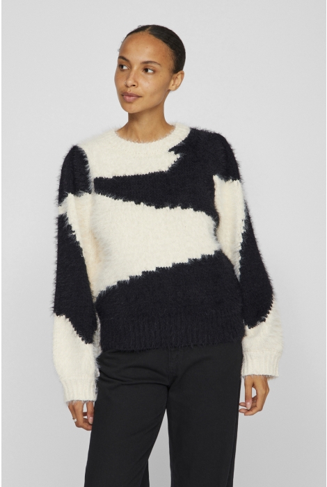 Vila vikunnuo o-neck ls knit top