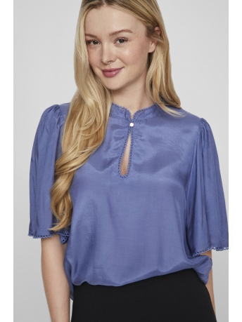 Vila Blouse VIRANNE 2/4 TOP 14103210 BIJOU BLUE