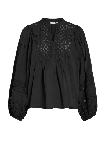 Vila Blouse VIDULLI L/S TOP 14100603 BLACK BEAUTY